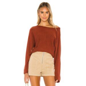REVOLVE Tularosa Perch Off The Shoulder Sweater | Brick | Size Medium